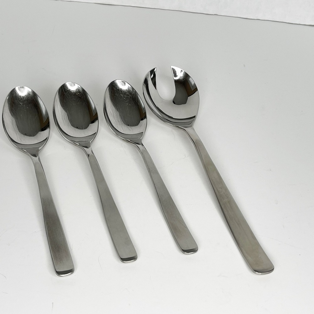 WMF Cromargan Japan NORTICA Lot of 3 Soup/Place Spoons 1 Salad Serving Fork
